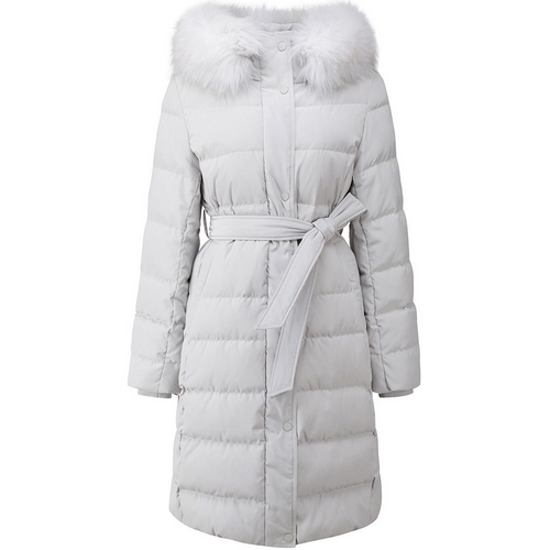 씨씨콜렉트 슬림핏 후드 퍼트리밍 구스 다운 E224PSG190_이미지