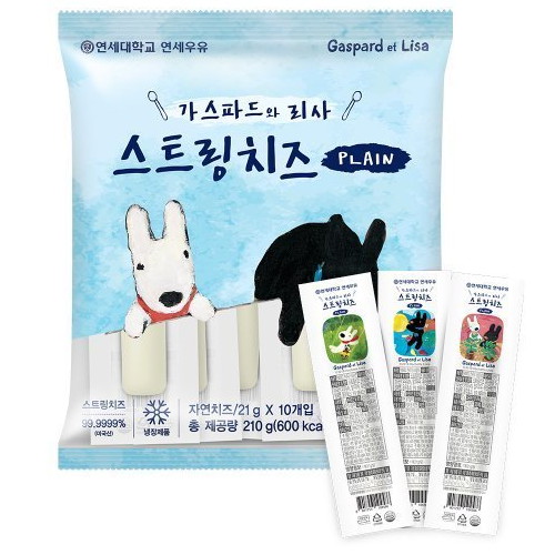 연세유업 스트링 치즈 플레인 10개입 210g (3개)