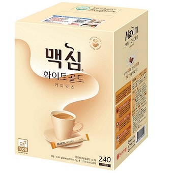 동서식품 <b>맥심</b> 화이트골드 커피믹스 스틱 240T