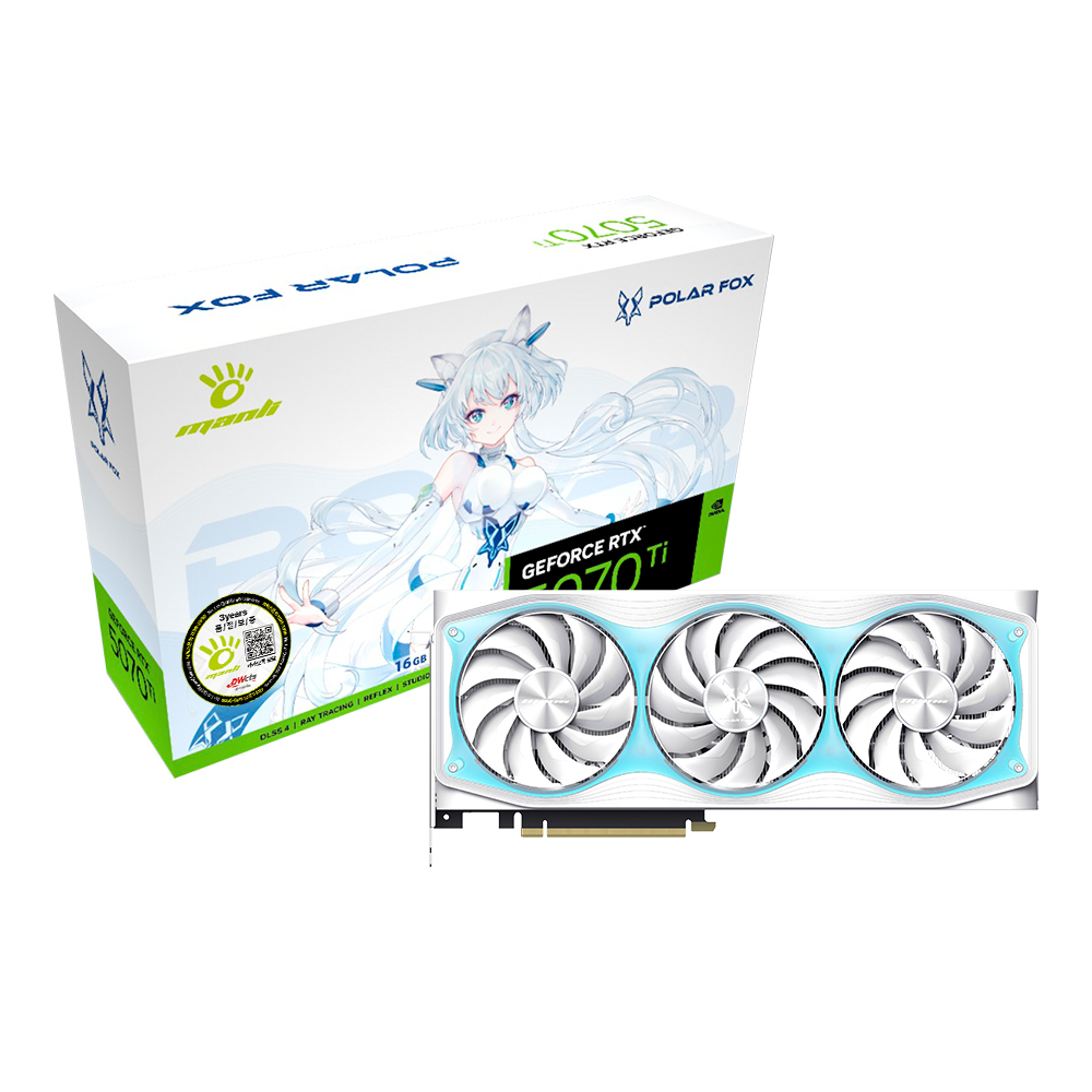 지포스 RTX 5070 Ti Polar Fox OC D7 16GB 대원씨티에스