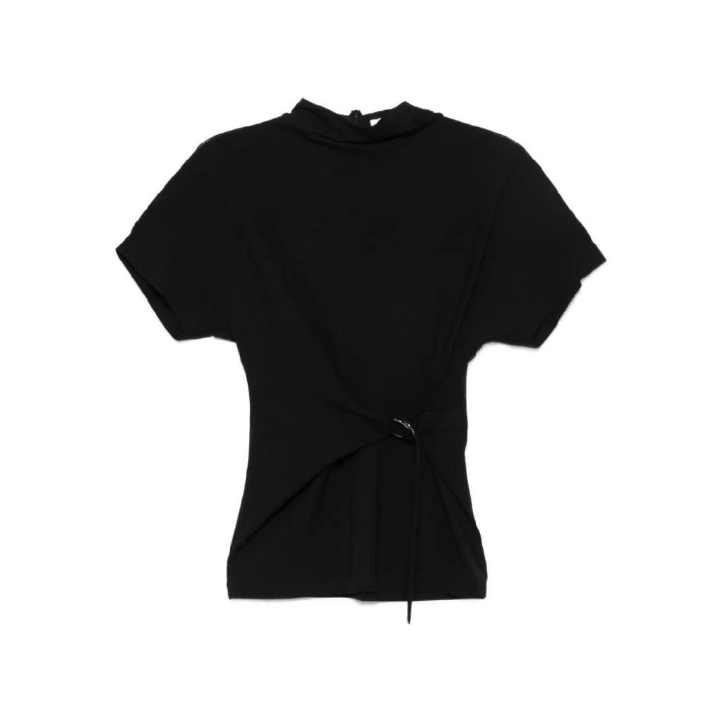 브루넬로쿠치넬리 타이 프런트 반소매 탑 MG929FB904C101 T