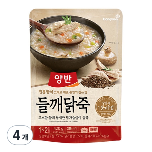 동원F&B 양반 들깨닭죽 420g (4개)_이미지