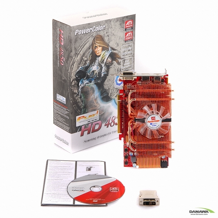 PowerColor �󵥿� HD 4850 �����̾� DisplayPort 512MB VF1000 ����