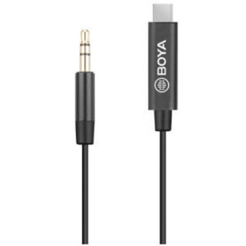 BOYA BY-K2 3.5mm TRS USB-C 오디오 변환 어댑터