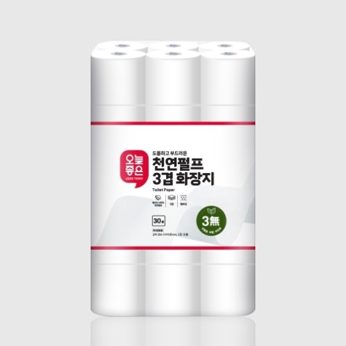 천연펄프 3겹 화장지 28m (30롤)