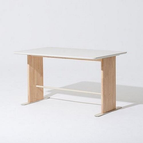 한샘 포레 컴포트 베이직 식탁 1590 (원목의자2개+벤치1개)_이미지