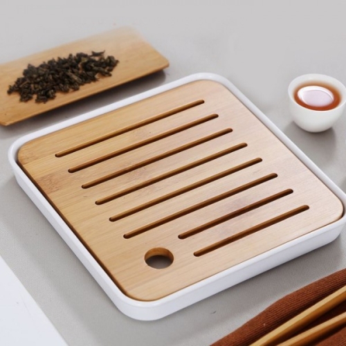 도토로 정사각 다기트레이 차판 20cm / 퇴수기 다도 찻상_이미지