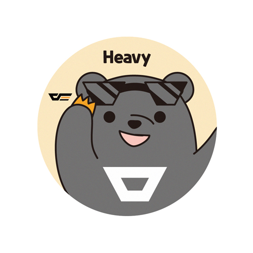 darkFlash Mascot DMP-25 원형 마우스패드 (Heavy)_이미지