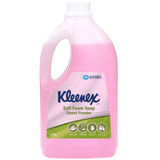 크리넥스 소프트 폼 솝 스윗파우더향 1.95L (4개)_이미지