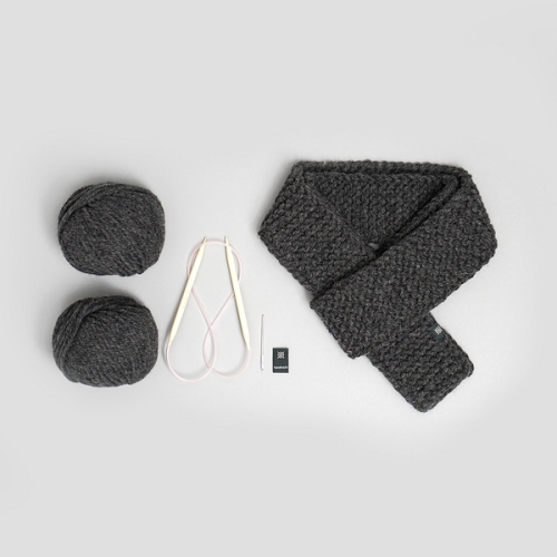 [불명] 슬로우모먼츠 파인 대니 미니 목도리 - 대바늘 키트_이미지