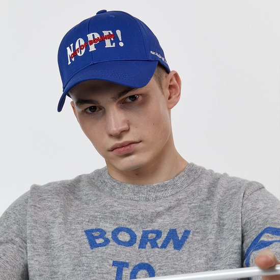 몽버디골프 OB금지 볼캡 블루