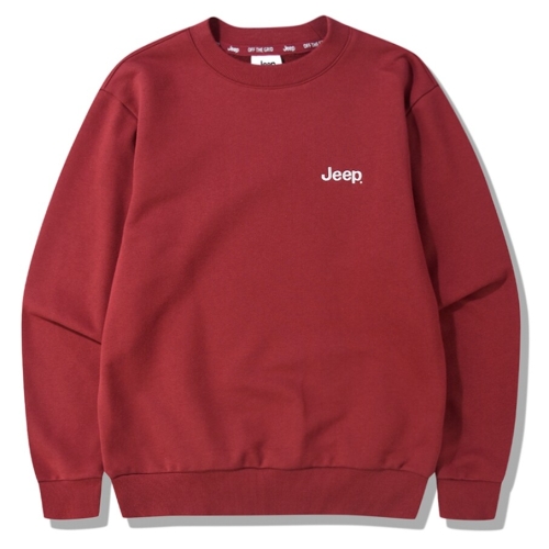  JEEP 남여공용 클래식 핏 로고 나침반 맨투맨 JQ3TSU802