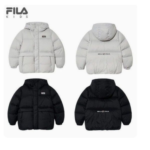 휠라키즈 덕 다운_베이직 후드 숏다운_FK2DJG4B001X_이미지