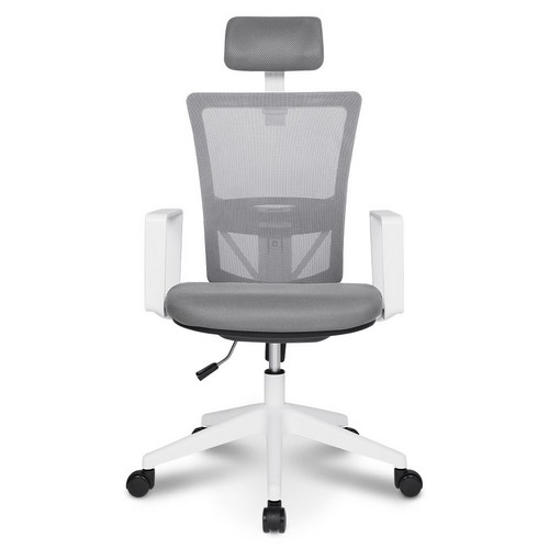 체어포커스 네오와이드 프리미엄 헤더형 4각팔 화이트바디 책상의자 Neo-Y52 (메쉬좌판)