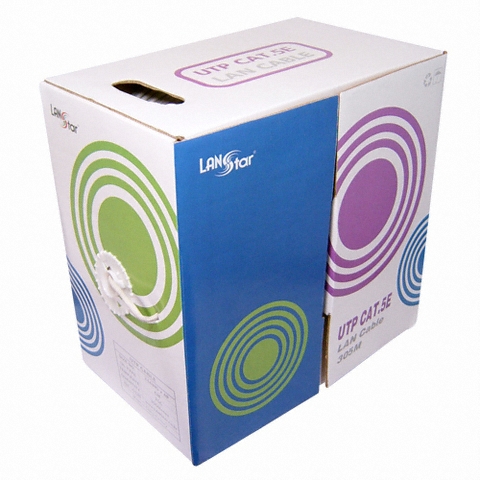 라인업시스템 LANSTAR CAT.5E UTP 랜케이블 박스 (305m)