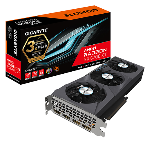 GIGABYTE 라데온 RX 6700 XT EAGLE D6 12GB 제이씨현_이미지