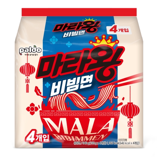 팔도 마라왕 비빔면 135g (4개)_이미지
