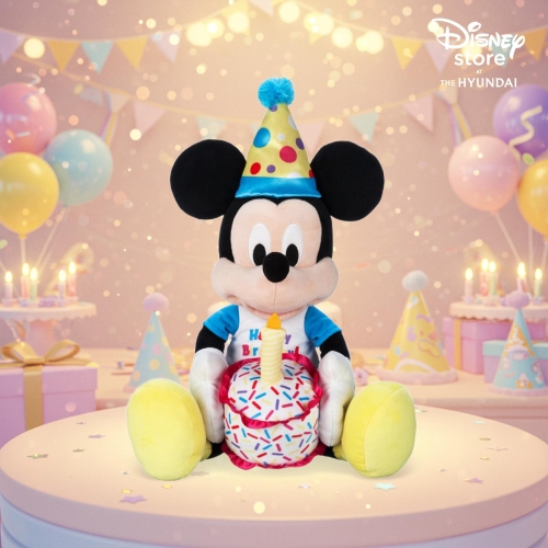 미키마우스 생일 축하 미디움 플러시 인형 1000021174_이미지