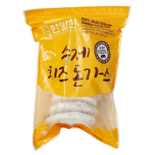 한알천 수제 치즈돈까스 통등심 200g-10ea 2kg 1개