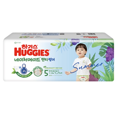 유한킴벌리 하기스 2024 네이처메이드 썸머 팬티형 5단계-공용 (160매)