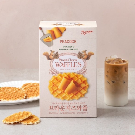 이마트 피코크 브라운 치즈 와플 288g (1개)_이미지