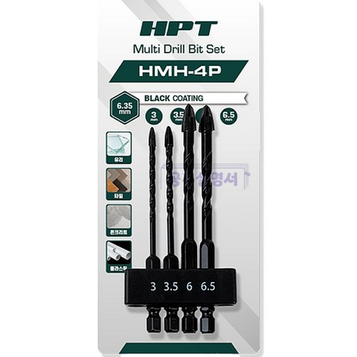 다용도 육각기리 드릴비트 세트 HMH-4P (4pcs)