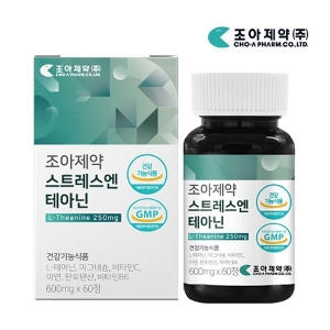 조아제약 스트레스엔 테아닌 600mg 60정 (1개)
