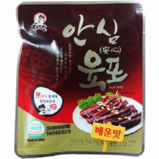 청미식품 홍대감 안심 육포 매운맛 15g (1개)_이미지
