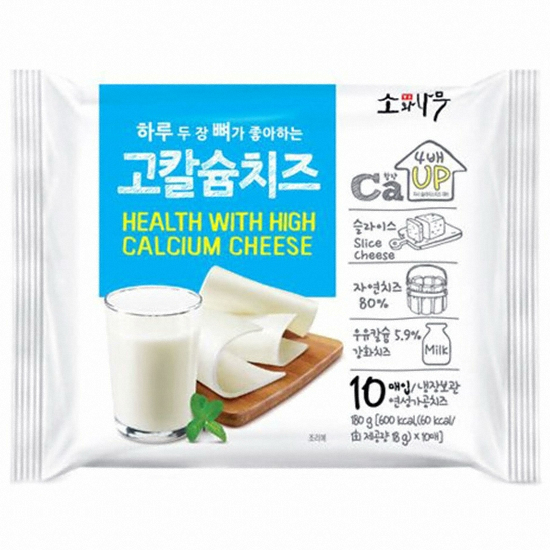동원F&B 소와나무 고칼슘 치즈 10매입 180g (4개)_이미지