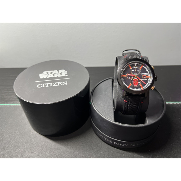 Mens Eco-Drive Star Wars Darth Maul Mastermind Chronograph CA0766-02W