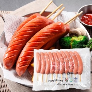 갈비 소시지 1.35kg 10개 냉동 수제소시지_이미지