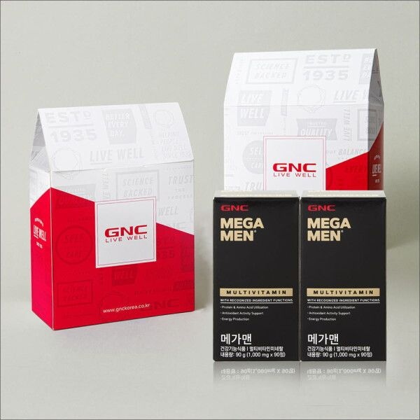 GNC 메가맨 멀티비타민 1000mg 90정 2개입 세트