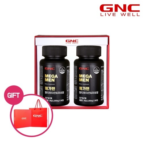 GNC 메가맨 멀티비타민 1000mg 90정 2개입 세트 (1개)_이미지