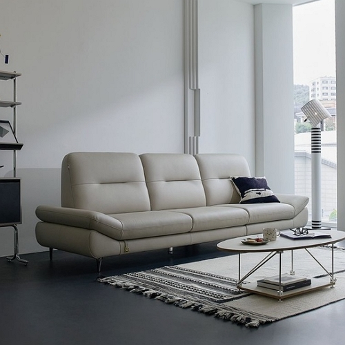 센느 전체 천연통가죽 소파 3.5인용