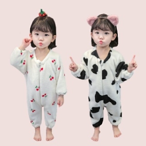 화이트체리 젖소 우주복 유아동실내수면우주복 205361