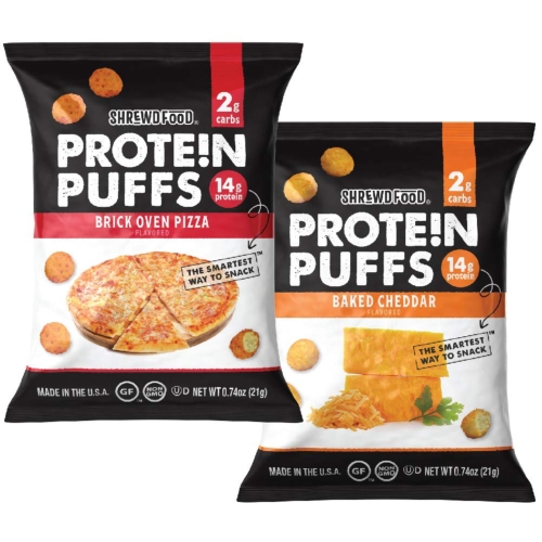 ������Ǫ�� ����ƾ ���� ���� ü��ġ��� 16�� Shrewd Food Low Carb Protein Puffs