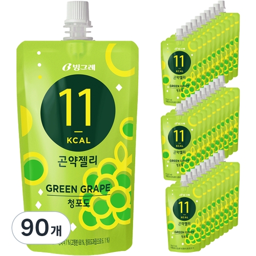 빙그레 곤약젤리 청포도 130g (90개)_이미지