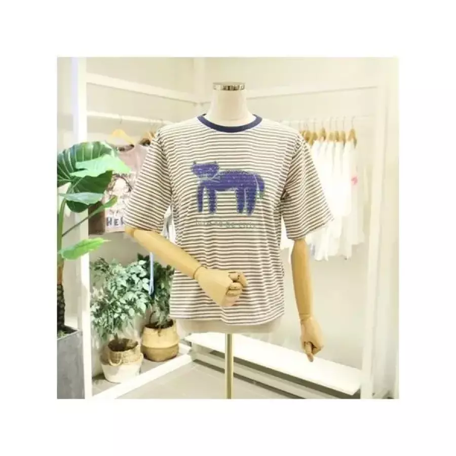 오픈클로젯 잔줄캣티셔츠 LO268TS580
