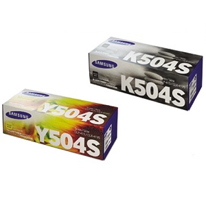 삼성전자 정품 CLT-K504S, CLT-Y504S 2색 세트