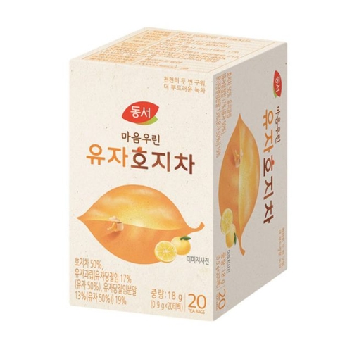 동서식품 마음우린 유자 호지차 20개입 (8개)
