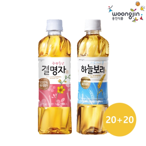 베스트 차음료 묶음 하늘보리 500ML 20펫+결명자차 500ML 20펫