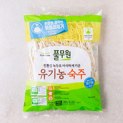 풀무원 국산 유기농 인증 숙주 300g (3개)_이미지