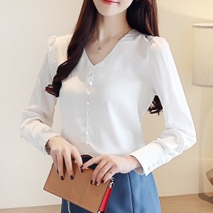 피턴진 179st.wKPP 8086 여성단추포인트블라우스_이미지