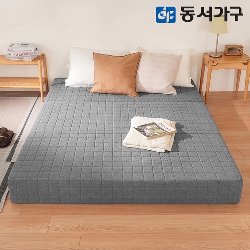동서가구 BS HR폼 편백황토숯 3단 접이식 토퍼 매트리스 Q (15cm)_이미지