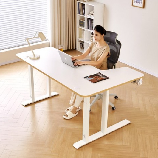 아우스 GE03 코너형 듀얼모터 쿼드형 모션 스탠딩 책상 (1800x700)