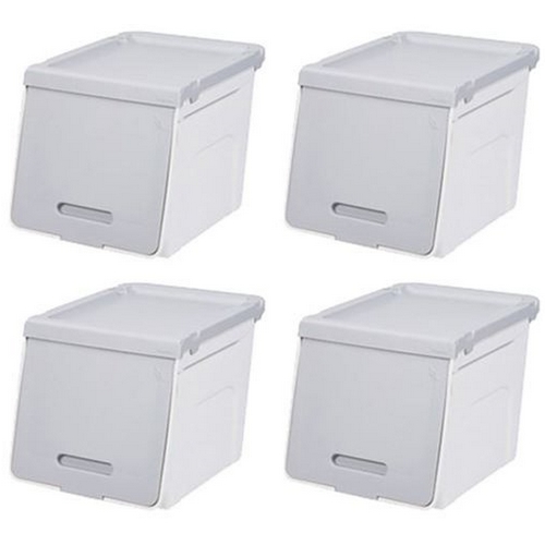 시스맥스 루맥스 슬라이딩 리빙박스 슬림형 중형 (4개)_이미지