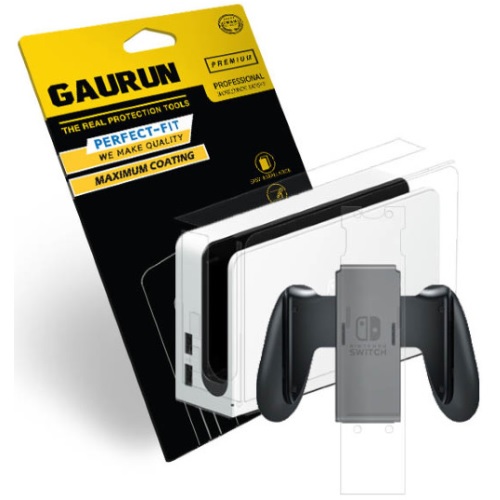닌텐도 스위치 OLED 독 + 조이콘그립 무광 외부보호필름
