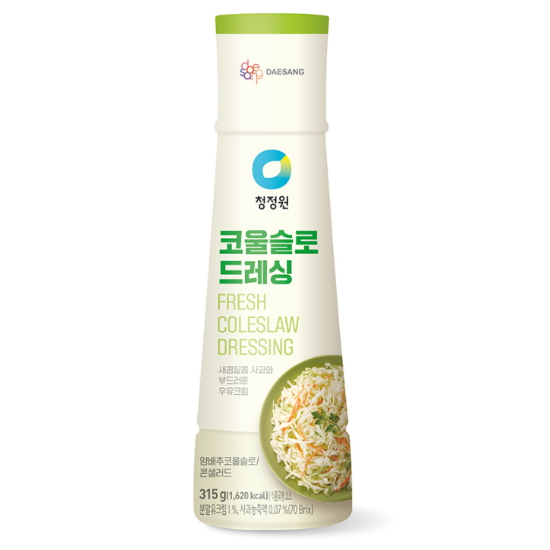 청정원 코울슬로 드레싱 315g이미지입니다. 누르면 해당 게시물로 새창이동합니다.