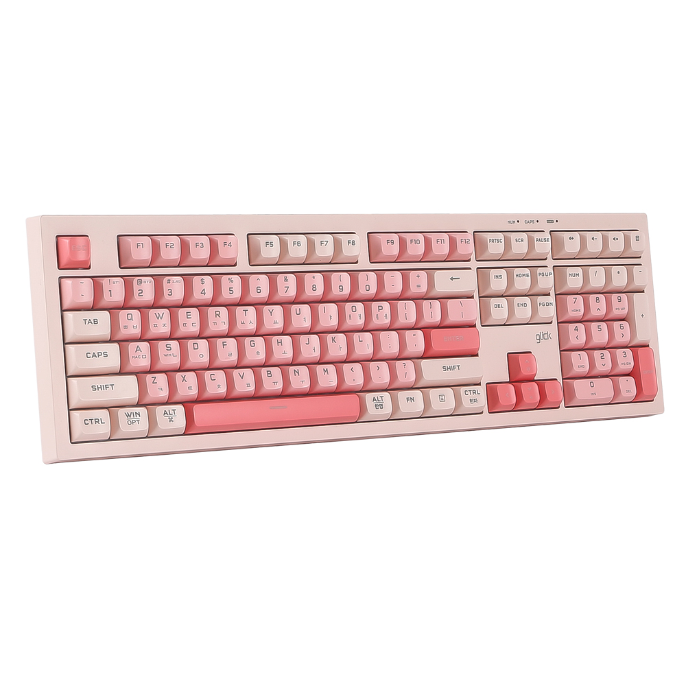 지클릭커 OFFICEPRO WK50 사일런스 M RGB 무소음 방수 무선 블루투스 108 (Pink, RC2)_이미지