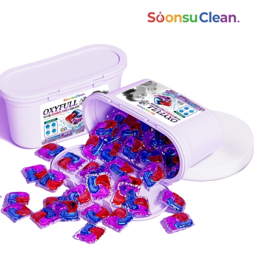 순수크린 옥시풀 파워클린 라벤더 캡슐세제 100개입 (1개)_이미지